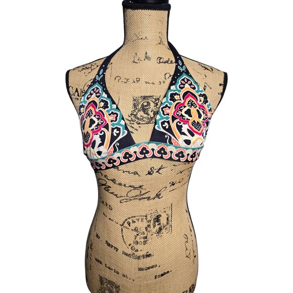 Victoria's Secret Other - Victoria's Secret Boho Glam Eclectic Triangle Halter Bikini Top Medium